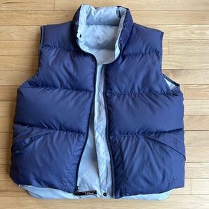 LL Bean Reversible Down Puffer Vest Sz women’s Large
